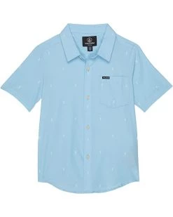 Volcom Kids Salford Woven Short Sleeve (Toddler/Little Kids) | Shirts & Tops