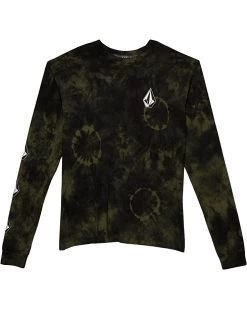 Volcom Kids Iconic Stone Dye Long Sleeve Tee (Big Kids) | Shirts & Tops