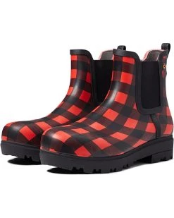 Bogs Laurel Chelsea Composite Safety Toe Buffalo Plaid | Boots