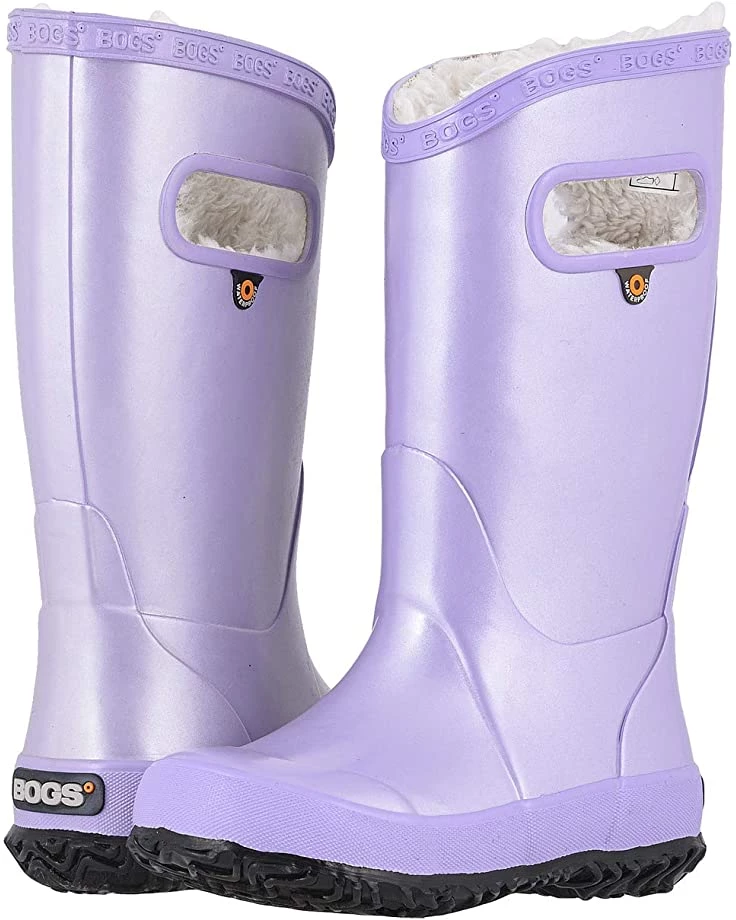 Bogs Kids Rain Boots Metallic Plush (Toddler/Little Kid/Big Kid) 3 Bogs Kids Rain Boots Metallic Plush (Toddler/Little Kid/Big Kid)