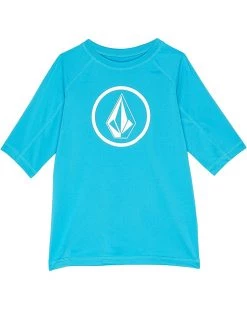 Volcom Kids Lido Solid Short Sleeve Rashguard (Toddler/Little Kids) | Swimwear