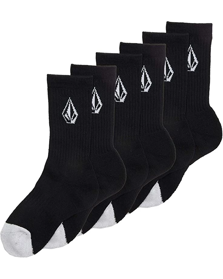 Volcom Kids Full Stone Socks 3-Pack (Little Kids/Big Kids) 3 Volcom Kids Full Stone Socks 3-Pack (Little Kids/Big Kids)